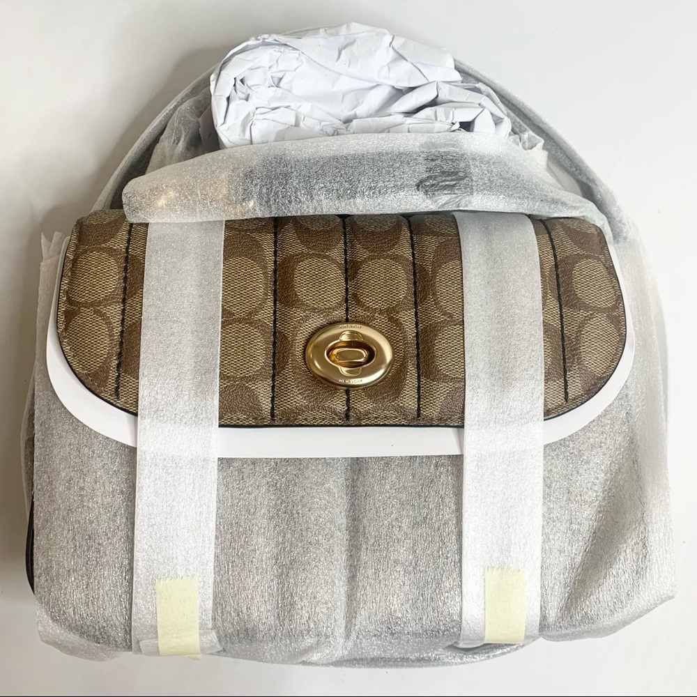 Coach Marlie Top Handle Satchel Crossbody In Sig Canvas Bag $450 - Picture 6 of 13